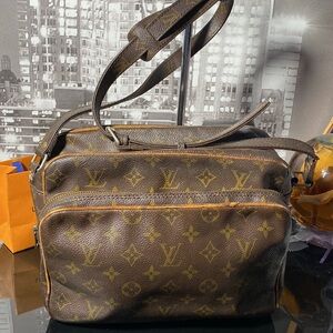 Authentic Louis Vuitton Brown Monogram Crossbody Bag